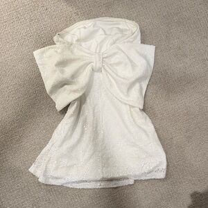 White Bridal Mini Dress